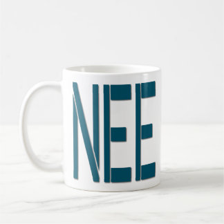Enkel citationsteckenmugg - Nee rolig Kaffemugg