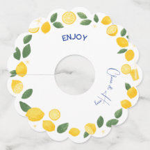 Enkel citron-anpassning av märkrn vin