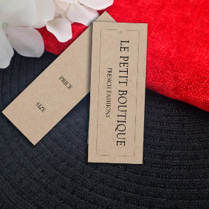 Enkel Clothing Boutique Kraft Swing Pris Märkre Litet Visitkort