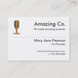 Enkel Co-Grundare & grundarelogotypprofessionell Visitkort