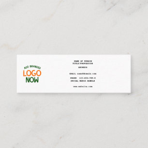 ENKEL CONTEMPORARY CLEAN WHITE FASHIONABLE CLIENT MINI VISITKORT