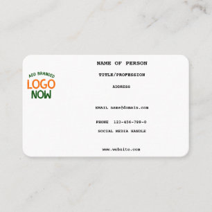 ENKEL CONTEMPORARY CLEAN WHITE FASHIONABLE CLIENT VISITKORT