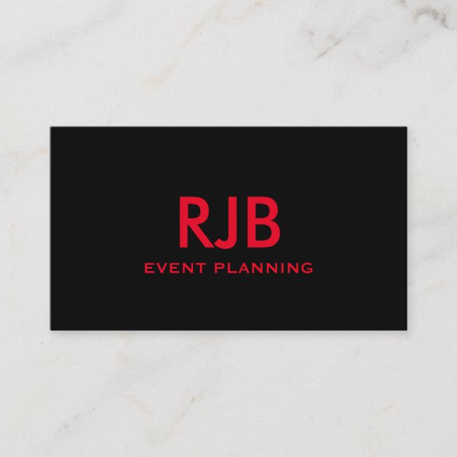 Enkel Coola för det första anpassade namnet svart  Visitkort (Framsida)