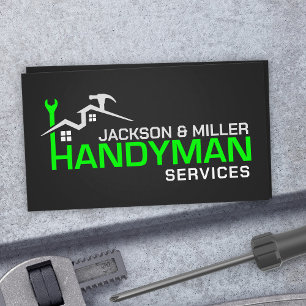 Enkel Coola för handyman Services Visitkort