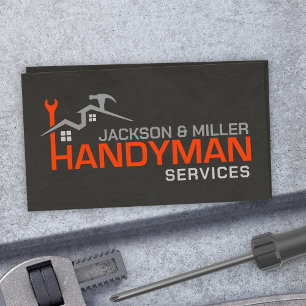 Enkel Coola för handyman Services Visitkort