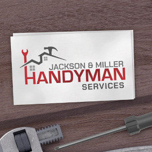 Enkel Coola för handyman Services Visitkort