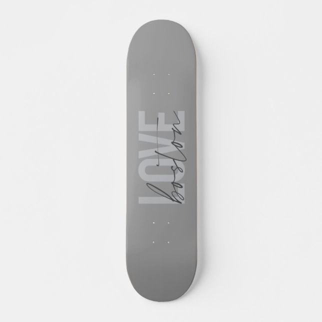 Enkel, coola, modern, stadsplanering för Kärlek Bo Mini Skateboard Bräda 18,5 Cm (Framsida)