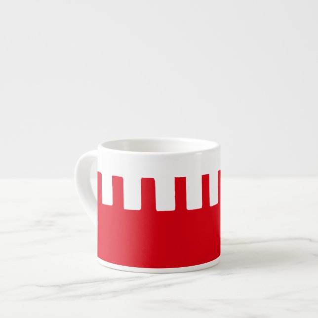 Enkel coola, unikt Mönster Espressomugg (Framsida vänster)