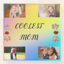 Enkel Coolaste Mamma 4 bilder Blå Rosa Gul