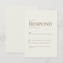 Enkel Cream Guld-Bröllop OSA