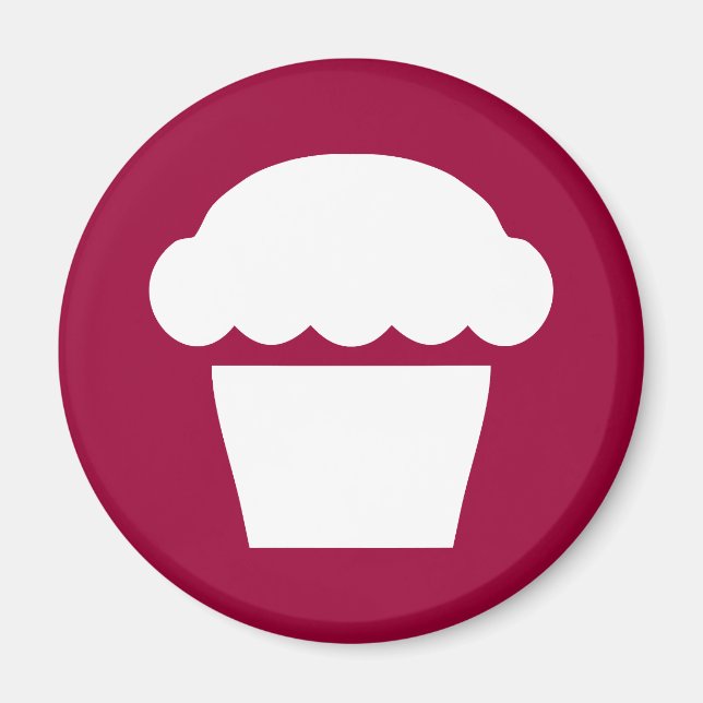 enkel cupcake / muffins magnet (Framsidan)