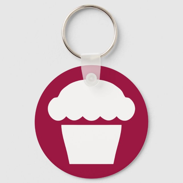 enkel cupcake / muffins nyckelring (Framsida)