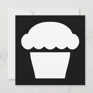 enkel cupkaka/muffin inbjudningar