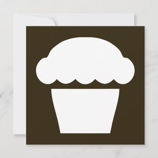 enkel cupkaka/muffin inbjudningar (Framsida)