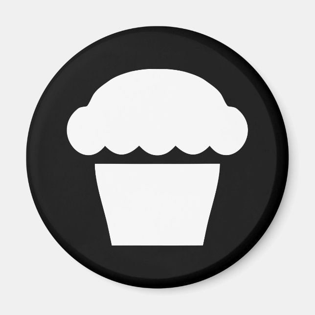 enkel cupkaka/muffin magnet (Framsidan)