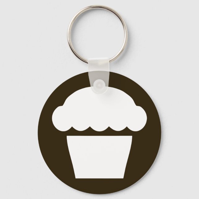 enkel cupkaka/muffin nyckelring (Framsida)