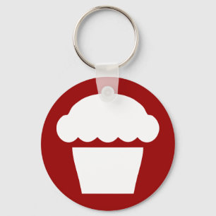 enkel cupkaka/muffin nyckelring