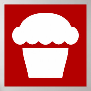 enkel cupkaka poster