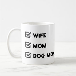 Enkel cute Checkbox Maka Mamma Hund mamma Kaffemugg