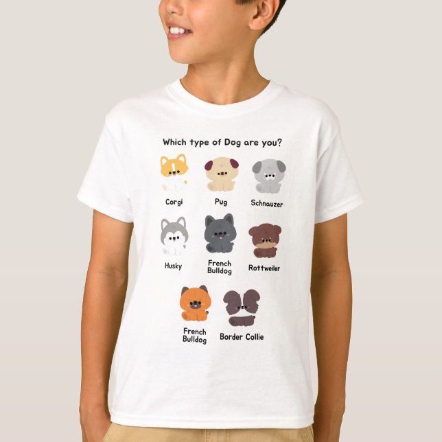 Enkel cute Puppy-Hund T Shirt (Framsida)