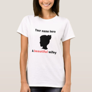 Enkel Cute Romantic Valentines day-familj T Shirt