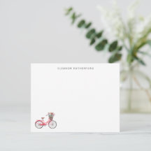 Enkel cykel med Personligen Blommor cyklist