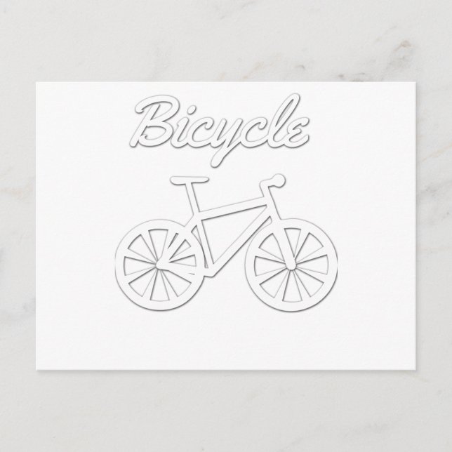 Enkel cykeldesign vykort (Framsida)