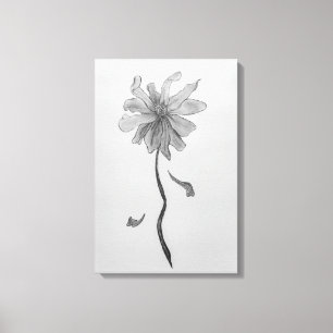 Enkel Daisy Canvastryck