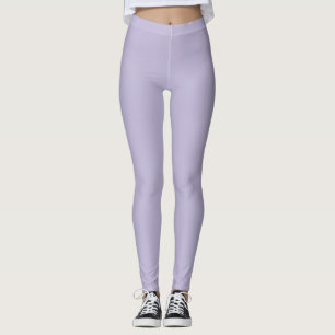 Enkel dammig lavendel enfärgad färg leggings