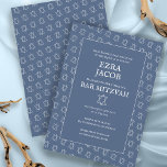 Enkel Davidstjärna Anpassad B'nai Bat Bar Mitsva Inbjudningar<br><div class="desc">Perfekt kort för att tillkännage en bar mitzvah, bat mitzvah eller annan judisk fest! Hantverksdesign för dig! HELT ANPASSNINGSBART! Klicka på " Anpassa" ovan för att redigera texten. Klicka på "Redigera med designverktyg" för att justera typsnitt, färger och placeringar och för att ta bort baksidans design om du föredrar det....</div>
