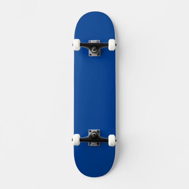 Enkel Deep Blue Authority® Mini Skateboard Bräda 18,5 Cm (Framsida)