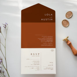 Enkel deert | Mörk Cinnamon och Terracotta All