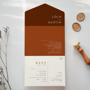 Enkel deert Mörk Cinnamon och Terracotta All
