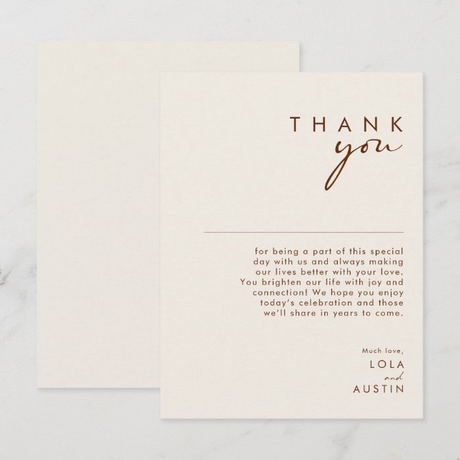 Enkel deert | Naturvit tackkort Vykort (Fram/baksida)