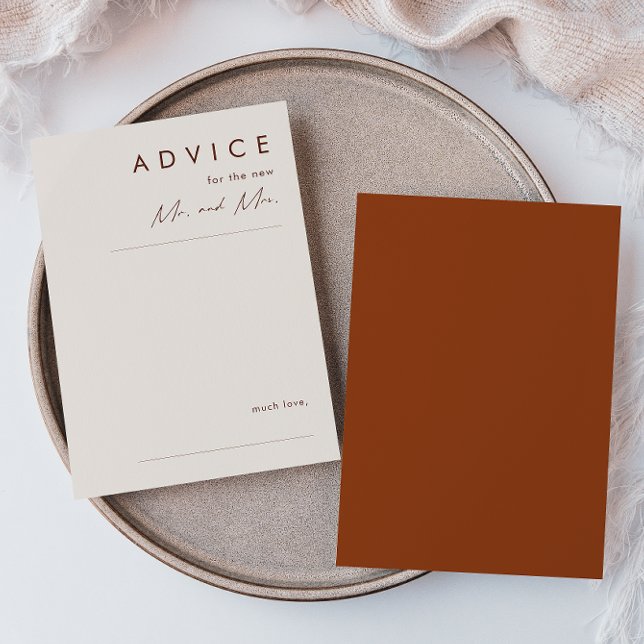 Enkel deert | Råkort för Terracotta Bröllop Rådkort (Skapare uppladdad)