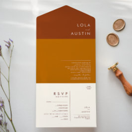 Enkel deert | Terracotta, Orange och Cinnamon Al