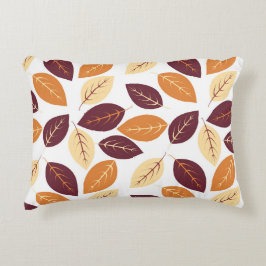 Enkel dekorfärg för Höst löv Prydnadskudde