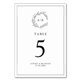 Enkel delikat Blommigt tidslös Sage Grönt Bröllop Bordsnummer