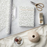 Enkel delikat Blommigt tidslös Sage Grönt Bröllop Presentpapper<br><div class="desc">pappra Elegant bröllop har en minimalistisk utformning med en känslig blommigt gräns,  perfekt lämpad för formellt bröllop. Den klassiska typografin och anpassadet gör det till ett tidlöst val för par att söka sofistikerat,  personlig bröllop-papper. Kontakta mig gärna om du vill ha anpassade eller ytterligare produkter med den här designen.</div>
