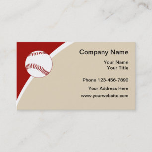 Enkel design för baseballsporttema visitkort