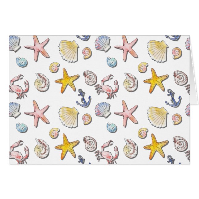 Enkel design för cute-fack hälsningskort (Framsidan Horizontal)