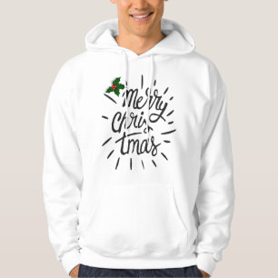 Enkel design för god jul hoodie
