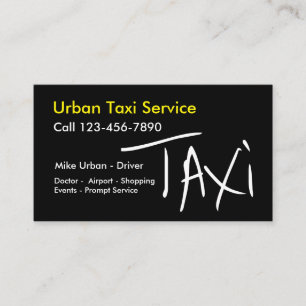 Enkel design för sida för taxitrendig två visitkort