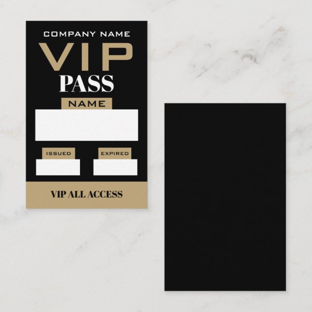 Enkel design, VIP-kort Visitkort (Fram/baksida)