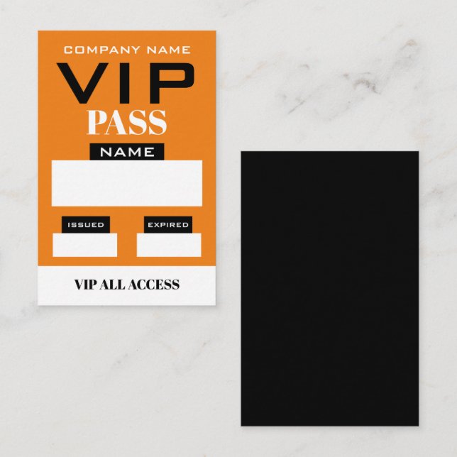 Enkel design, VIP-kort Visitkort (Fram/baksida)