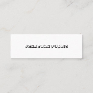 Enkel designmall elegant minimalistisk modern mini visitkort