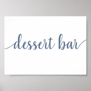 Enkel Dessert Pub Vänsterblå valfri händelselogg Poster