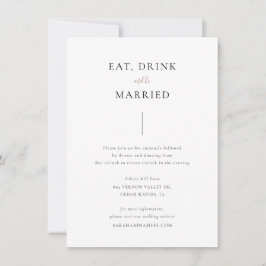 Enkel detalj-kort, Bröllopsdetalj-kort Inbjudningar