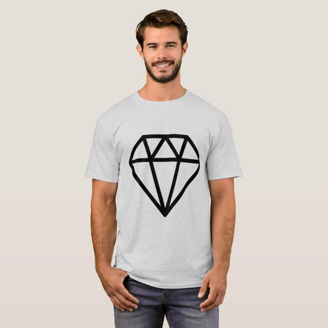 Enkel diamant tee (Hel framsida)