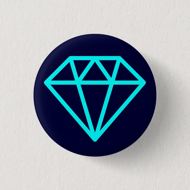 Enkel diameter - cyan på Mörkens flotta Knapp (Framsida)